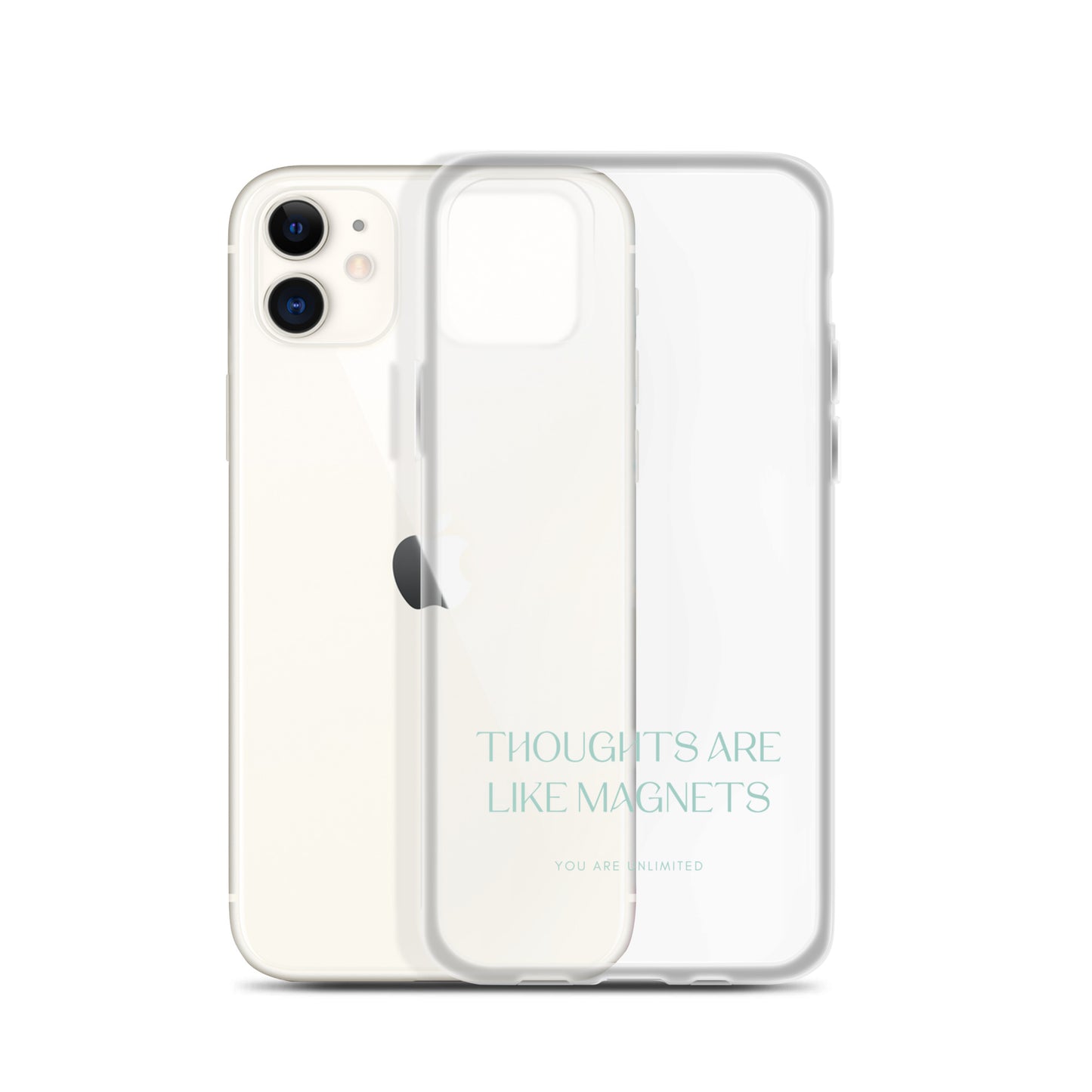 Thoughts Are Like Magnets - Clear Case for iPhone®