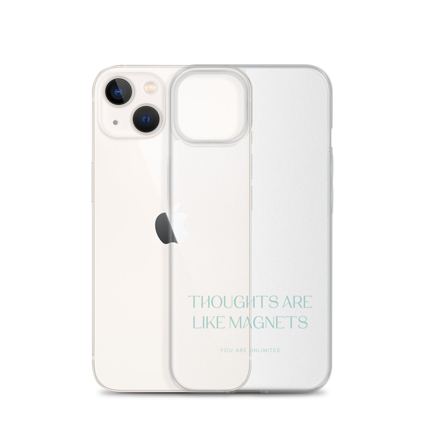 Thoughts Are Like Magnets - Clear Case for iPhone®