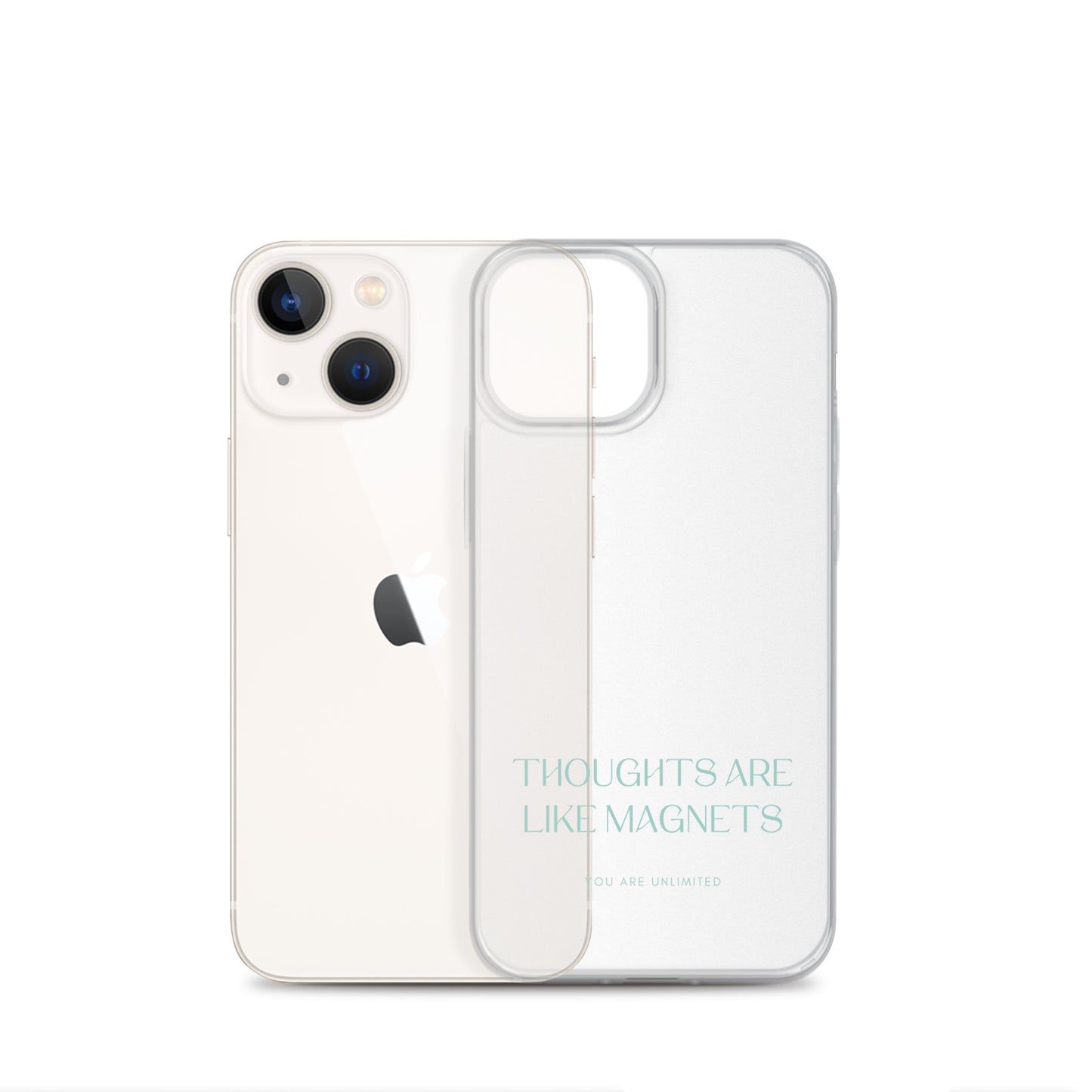Thoughts Are Like Magnets - Clear Case for iPhone®