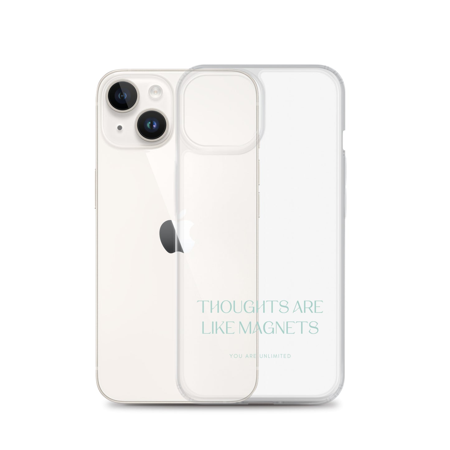 Thoughts Are Like Magnets - Clear Case for iPhone®