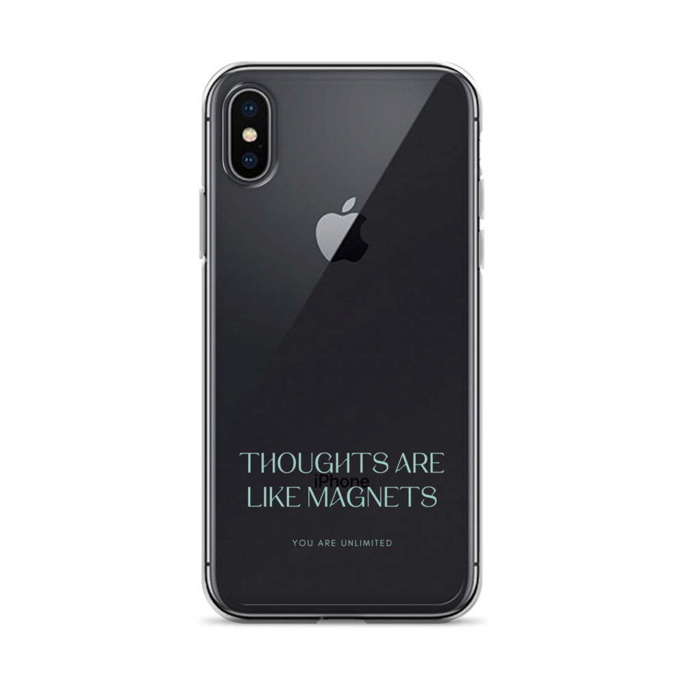 Thoughts Are Like Magnets - Clear Case for iPhone®