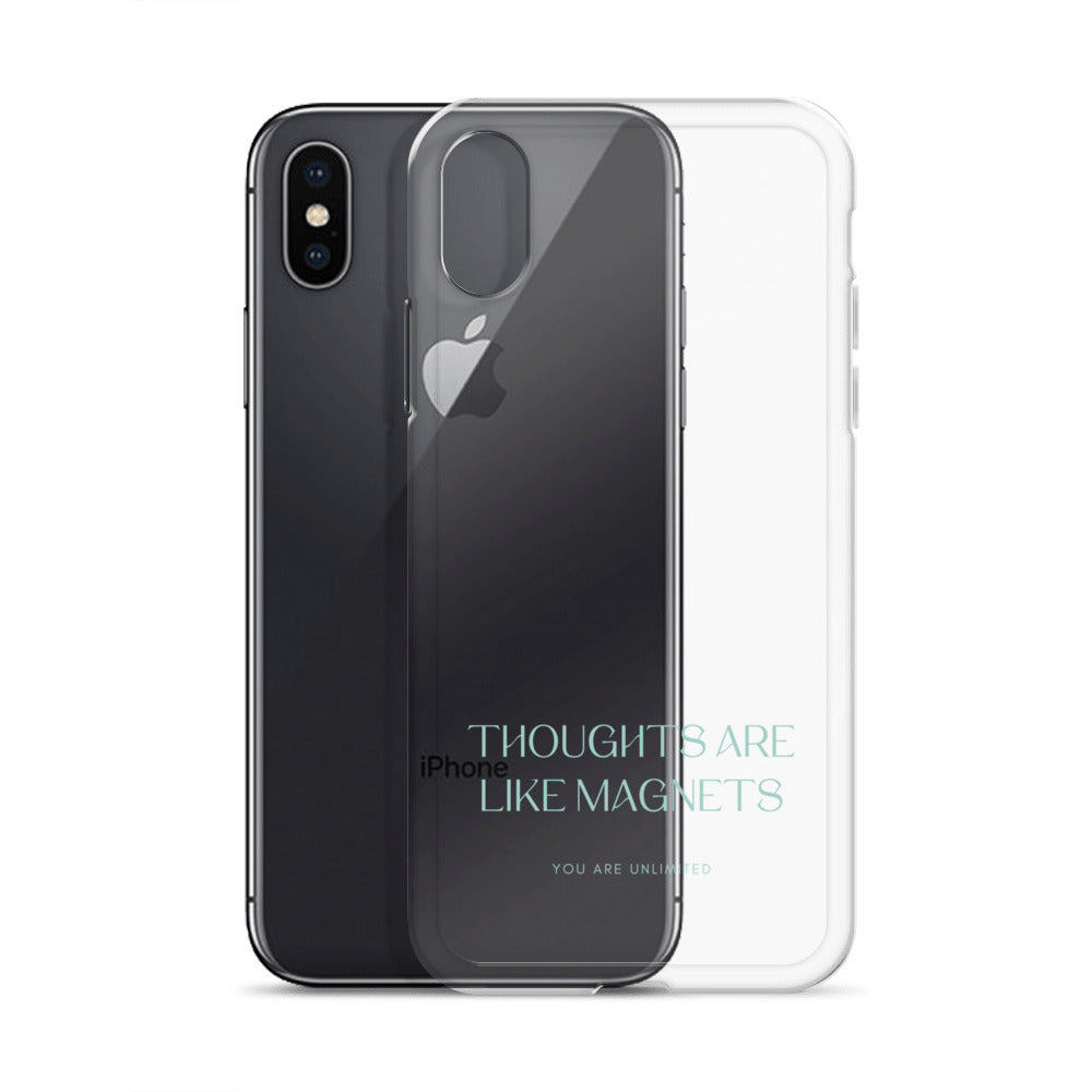 Thoughts Are Like Magnets - Clear Case for iPhone®