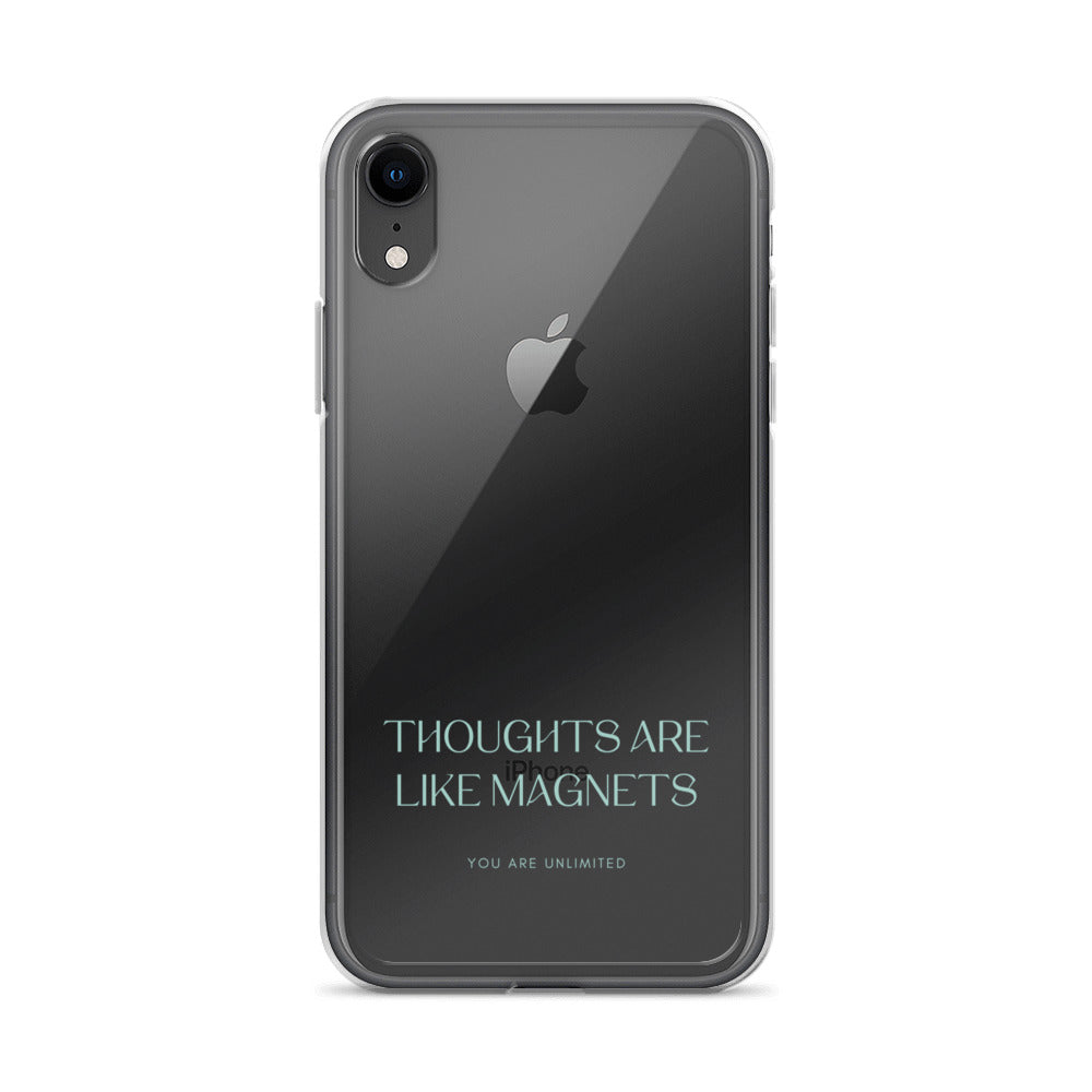 Thoughts Are Like Magnets - Clear Case for iPhone®