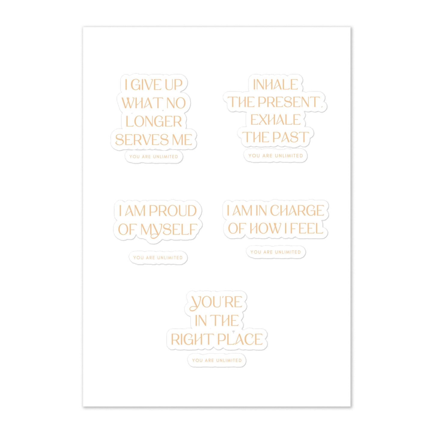 Letting Go Sticker Sheet