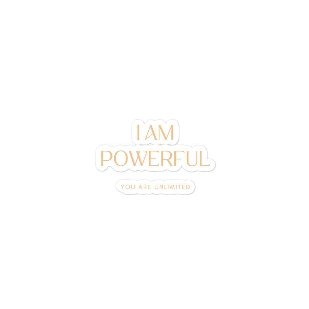 I Am Powerful Sticker