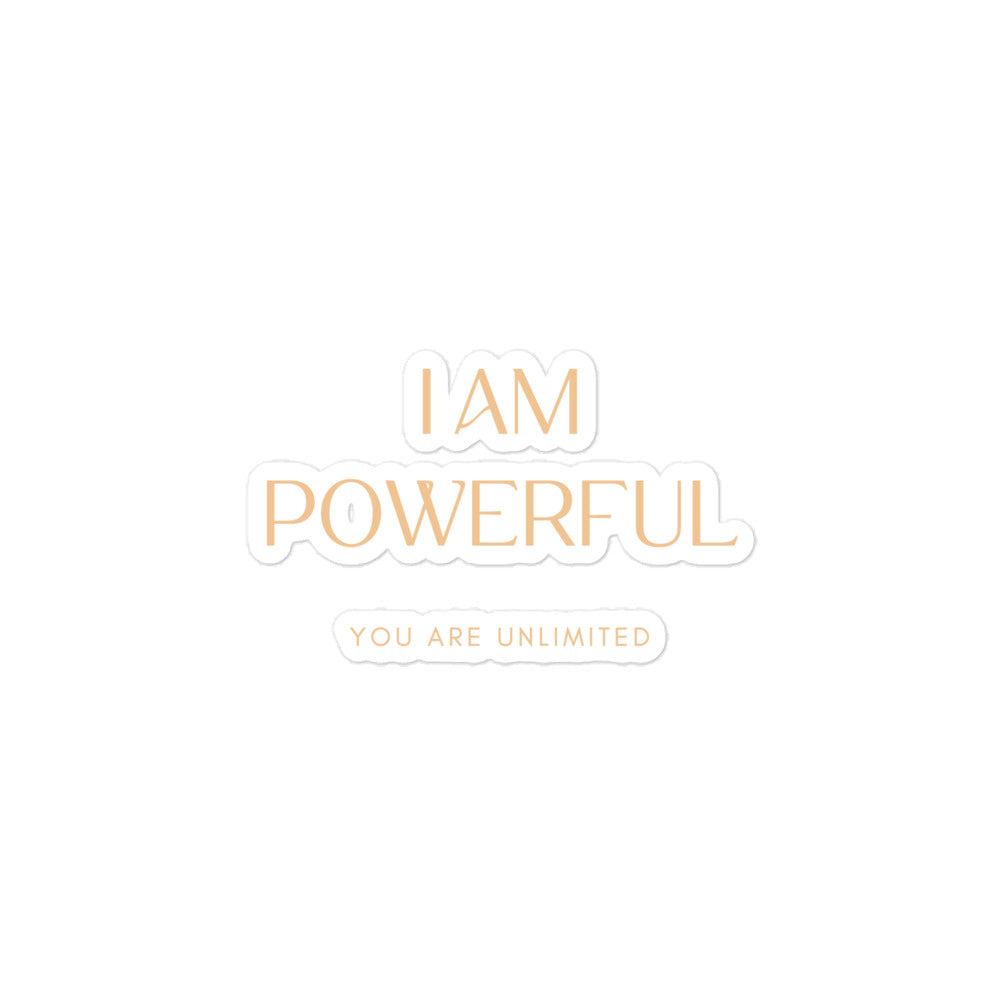 I Am Powerful Sticker