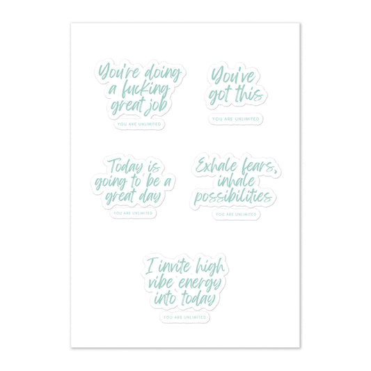 You've Got This Affirmations Sticker Sheet