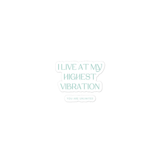 Highest Vibration Sticker